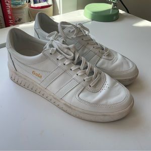 Gola Grandslam Sneakers White Leather Size 9